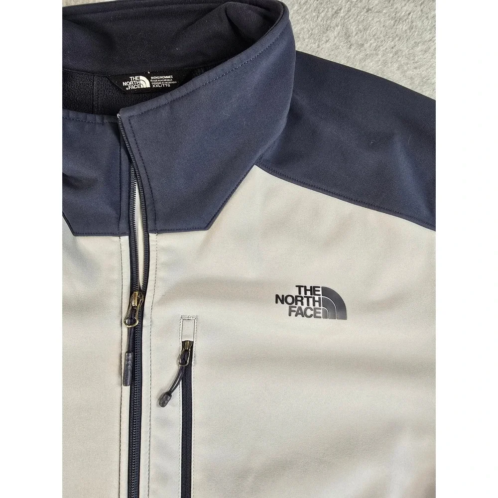 The North Face Apex Bionic 2 Jacket Mens XXL Grey Blue Gorpcore Softshell Fleece